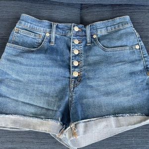 Madewell High-Waisted Denim Shorts